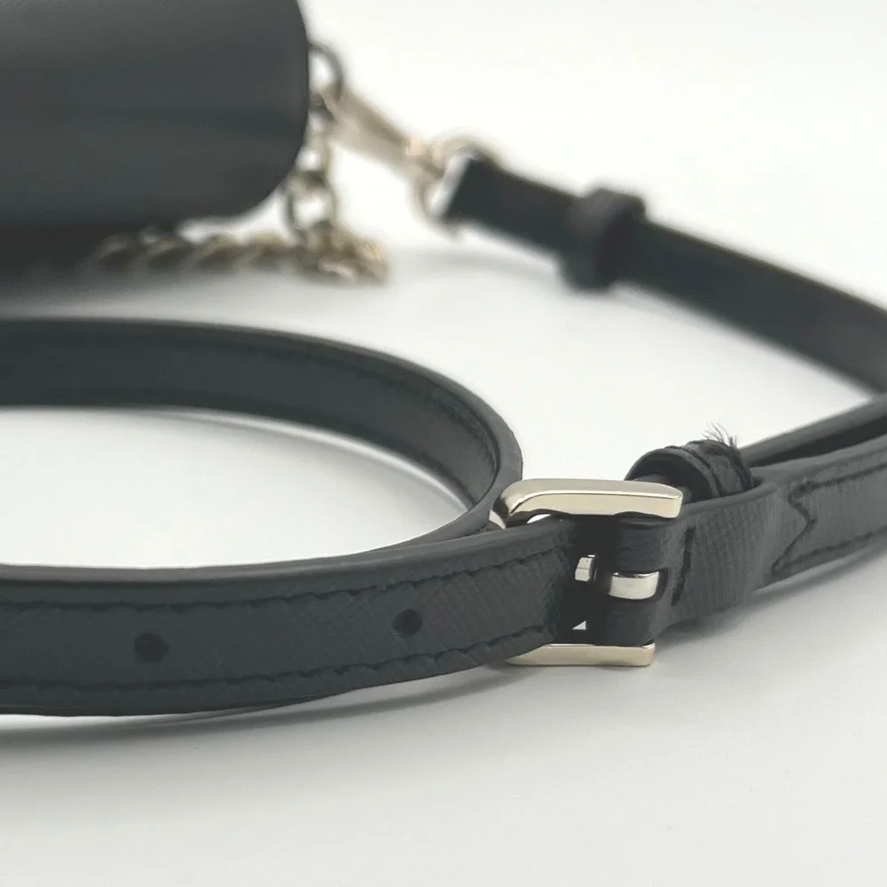 Kate Spade New York Margot Convertible Black Saffiano Leather Chain Crossbody